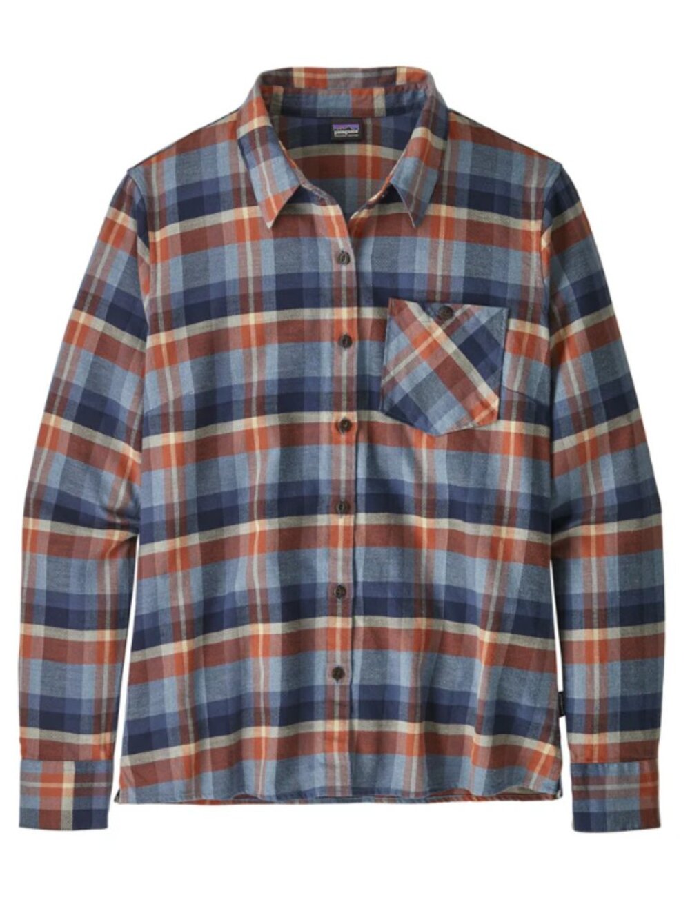 Patagonia Heywood Flannel Shirt, Button Up, Organic Cotton - Womens 8